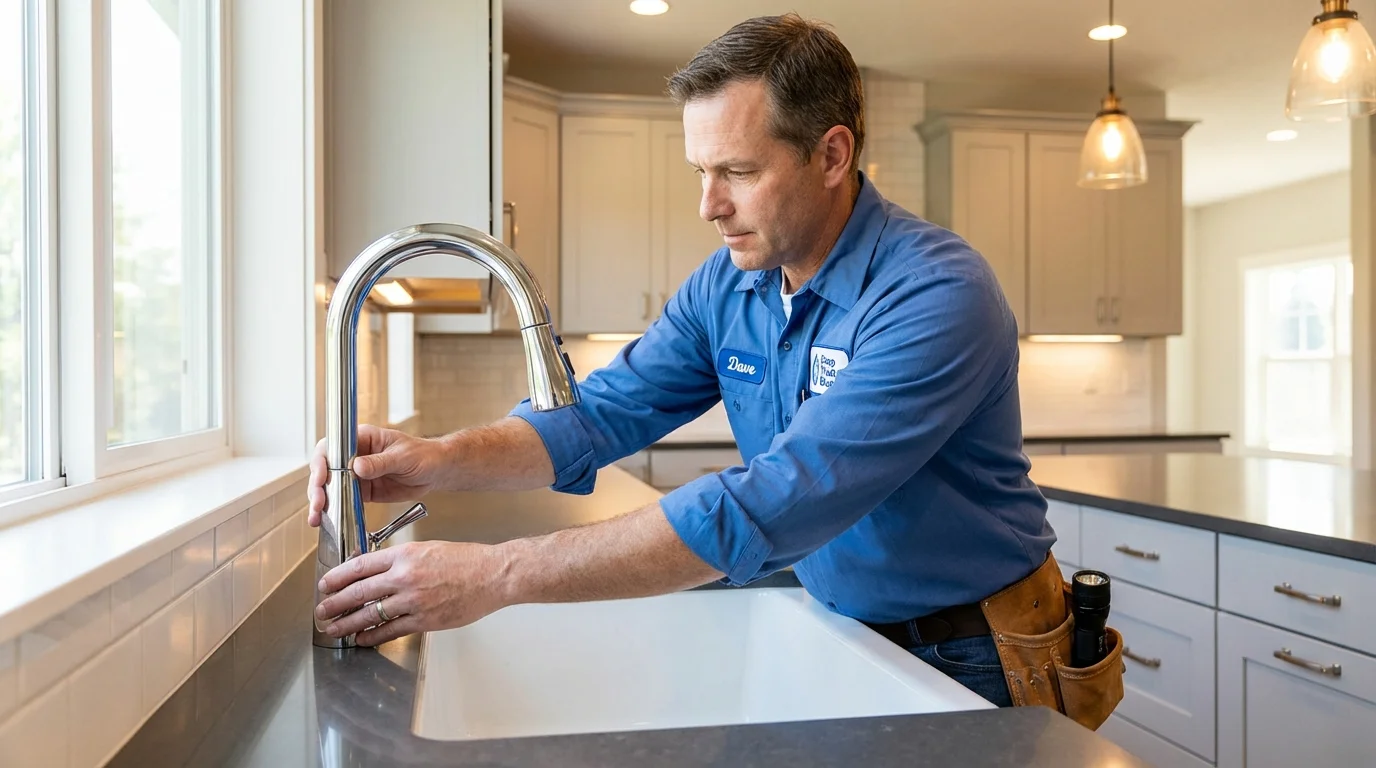 Kitchen faucet installation by Johns Plumbing LLC in Frazier Park